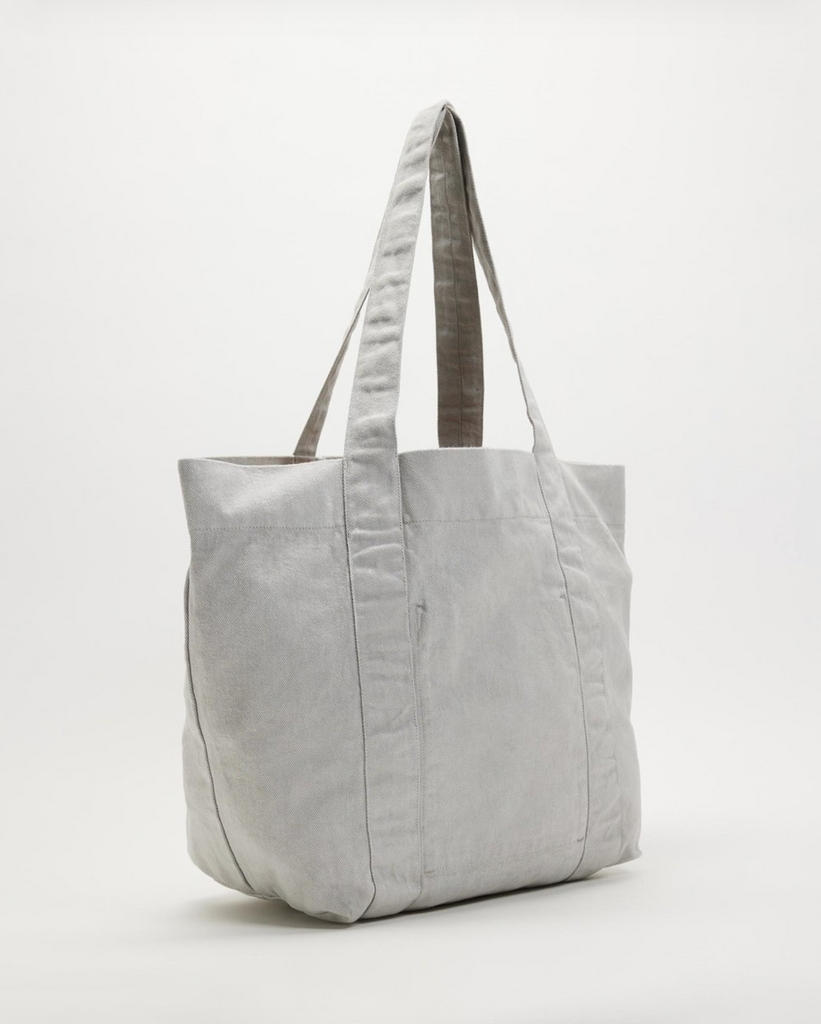 WEEKSITE - Denim Tote Bag - Light Grey Pigment