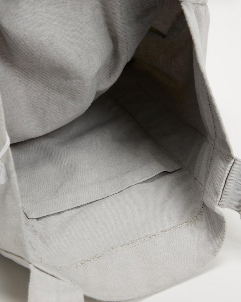 WEEKSITE - Denim Tote Bag - Light Grey Pigment