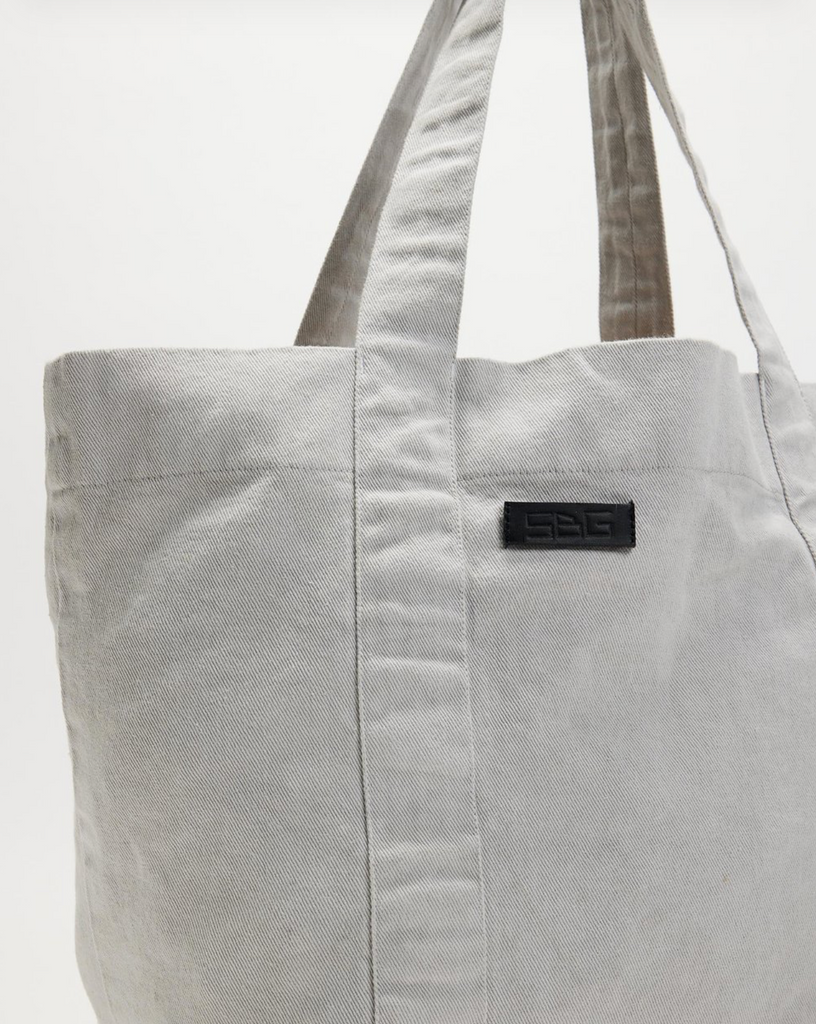 WEEKSITE - Denim Tote Bag - Light Grey Pigment