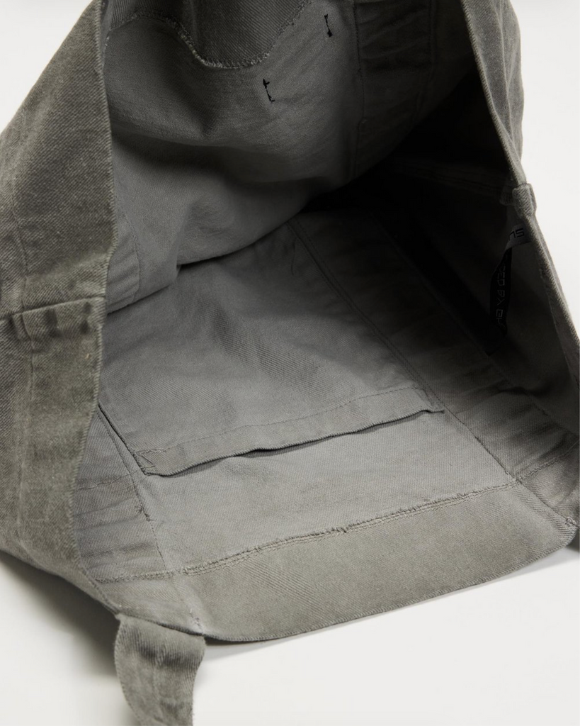 WEEKSITE - Denim Tote Bag - Dark Grey Pigment
