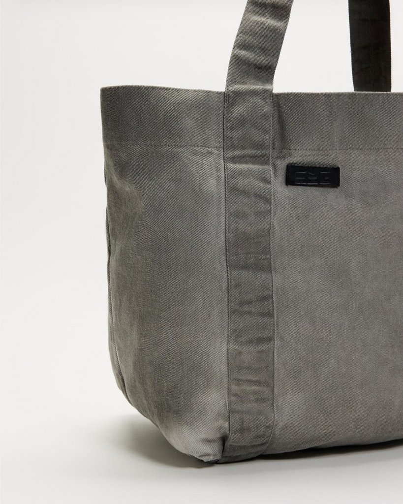 WEEKSITE - Denim Tote Bag - Dark Grey Pigment