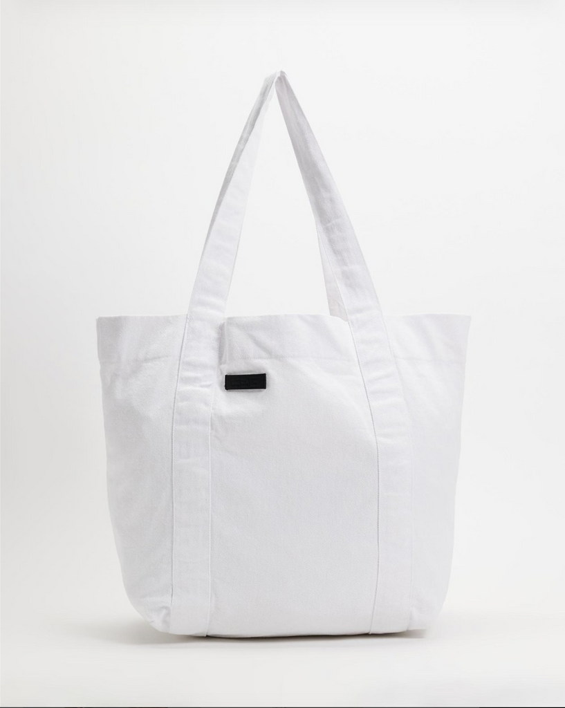 WEEKSITE - Denim Tote Bag - White