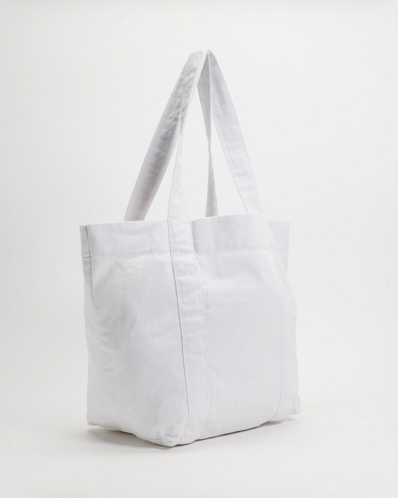 WEEKSITE - Denim Tote Bag - White