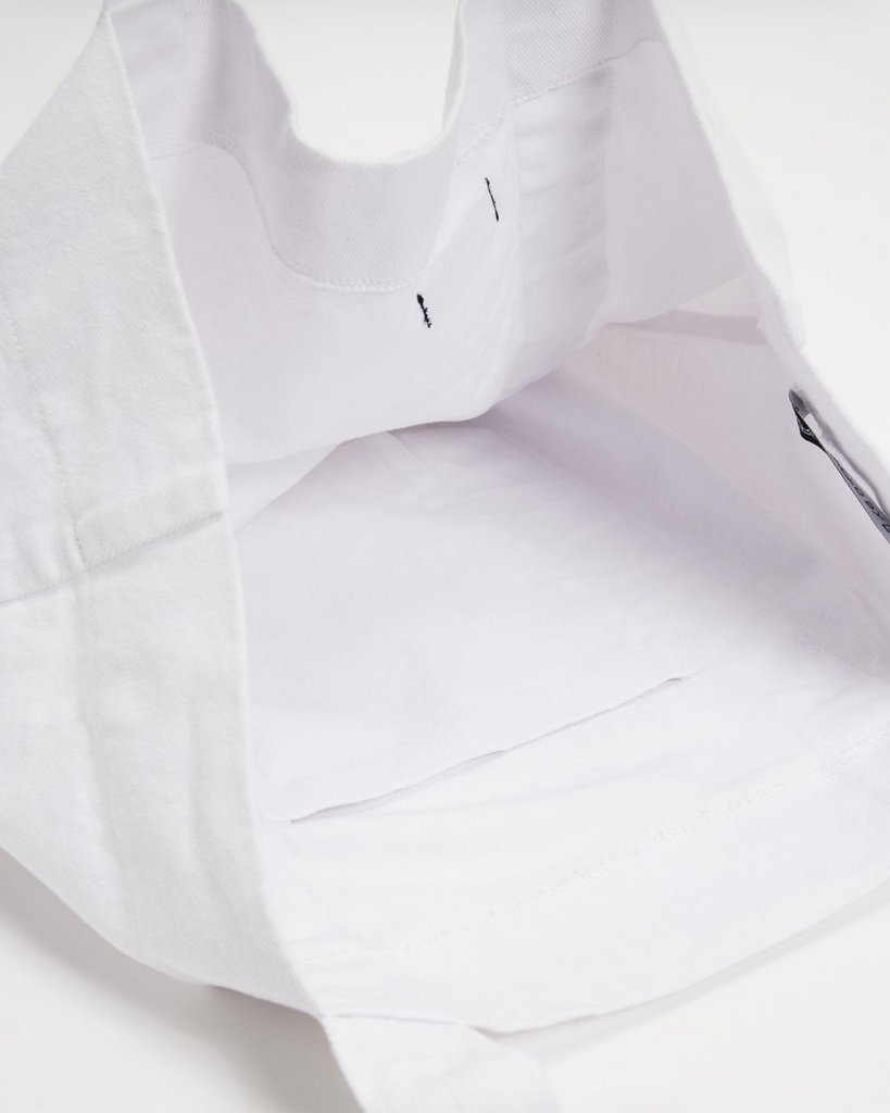 WEEKSITE - Denim Tote Bag - White