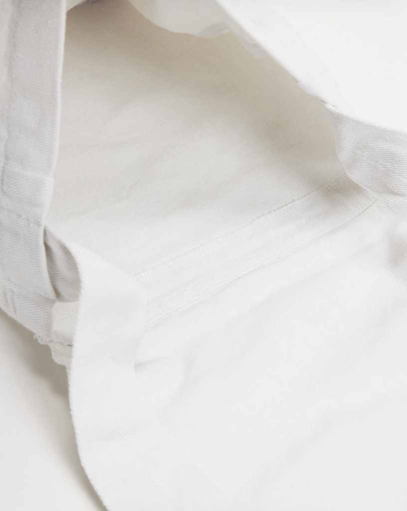 FLUORSPAR - Denim Shoulder Bag - White