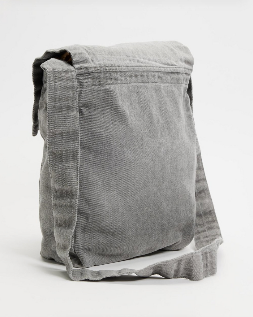 FLUORSPAR - Denim Shoulder Bag - Dark Grey Pigment