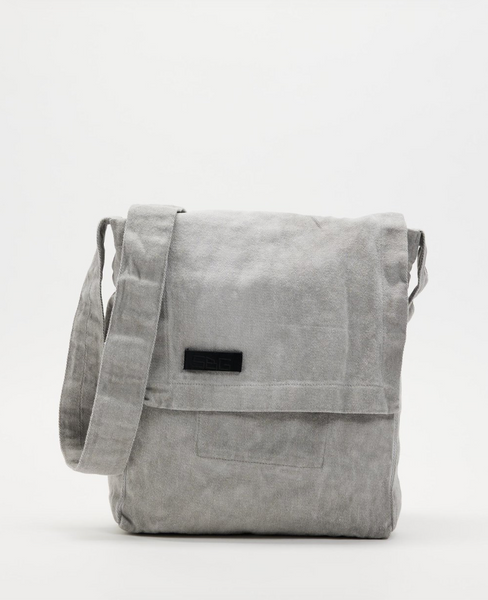 FLUORSPAR - Denim Shoulder Bag - Grey Pigment