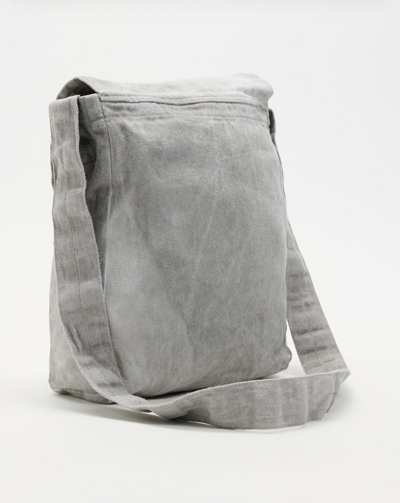 FLUORSPAR - Denim Shoulder Bag - Grey Pigment