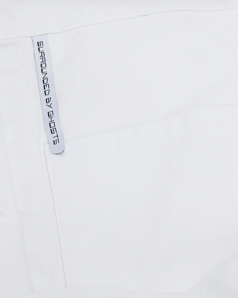 KOSMOCHLOR - Denim Tote Bag - White