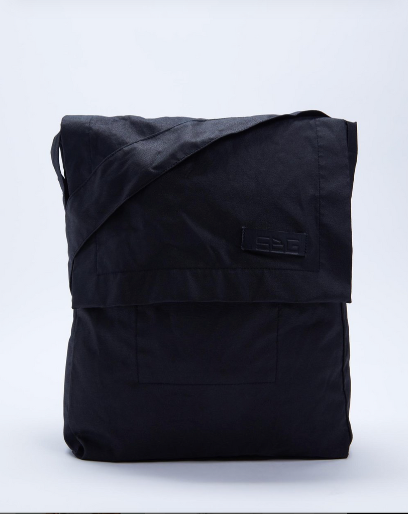 FLUORSPAR - Coated Canvas Shoulder Bag - Black