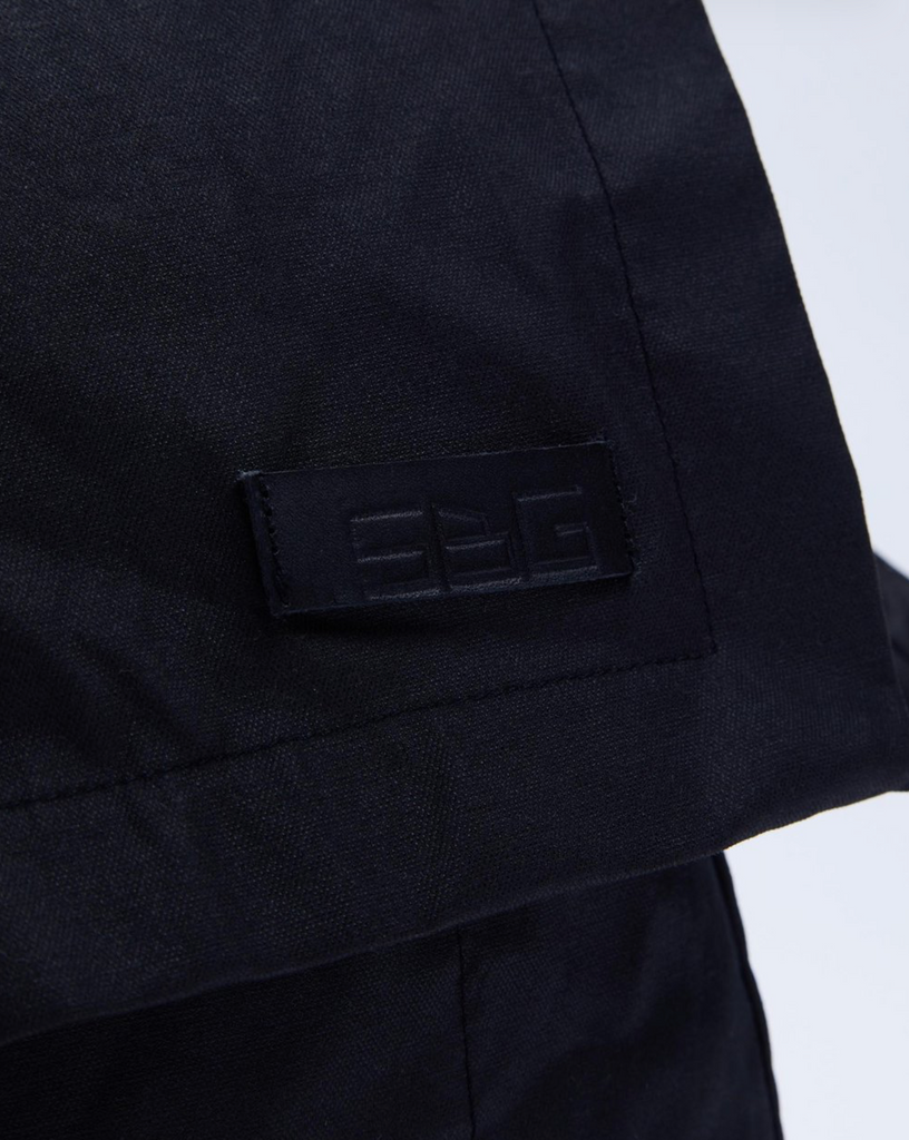 FLUORSPAR - Coated Canvas Shoulder Bag - Black