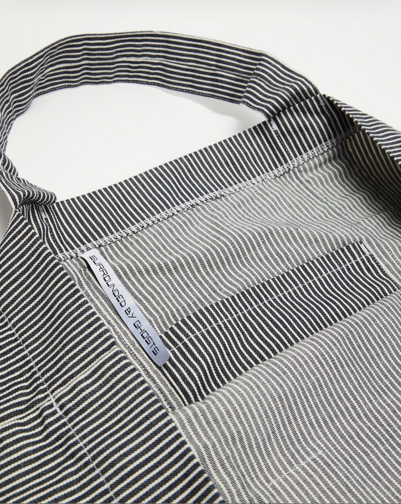 KOSMOCHLOR - Denim Tote Bag - Indigo Stripe