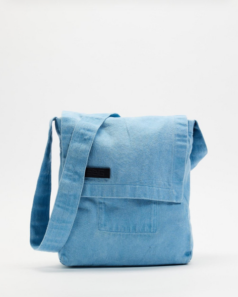 FLUORSPAR - Denim Shoulder Bag - Blue Pigment