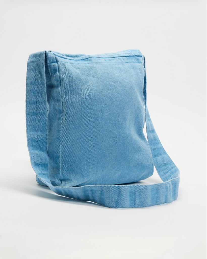 FLUORSPAR - Denim Shoulder Bag - Blue Pigment