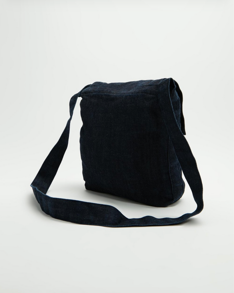 FLUORSPAR - Denim Shoulder Bag - Raw Indigo
