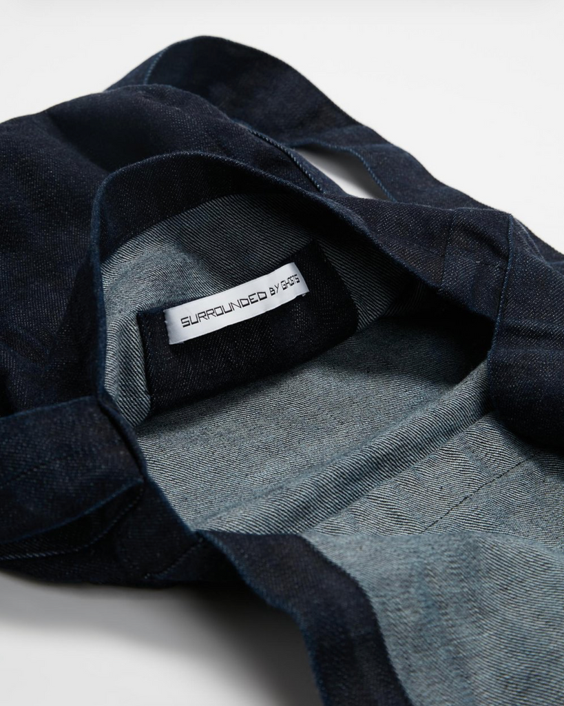 FLUORSPAR - Denim Shoulder Bag - Raw Indigo