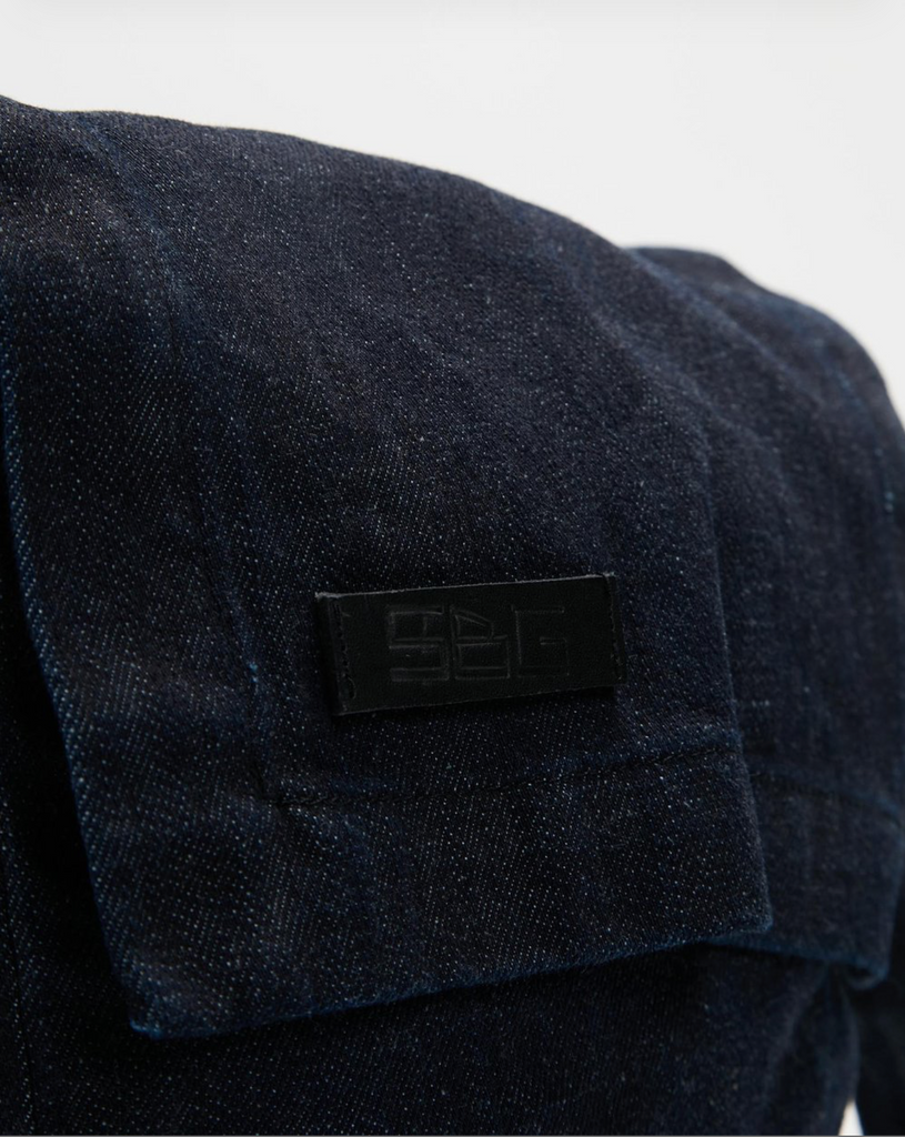 FLUORSPAR - Denim Shoulder Bag - Raw Indigo