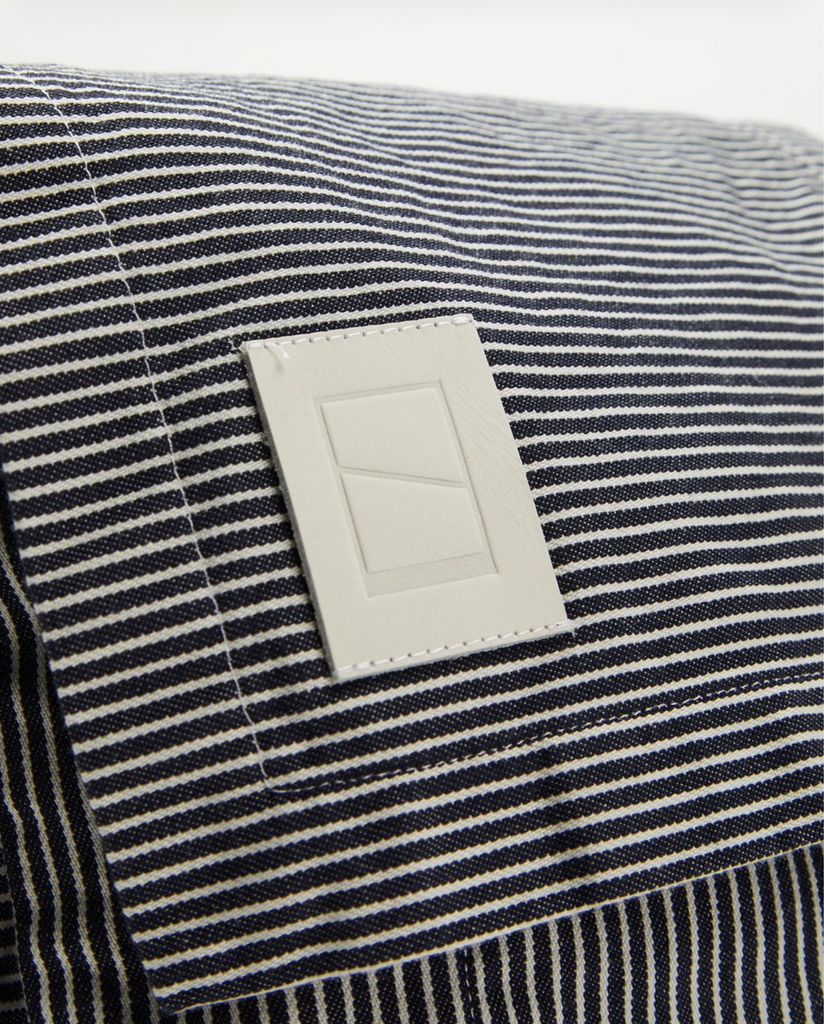FLUORSPAR - Denim Shoulder Bag - Indigo Stripe