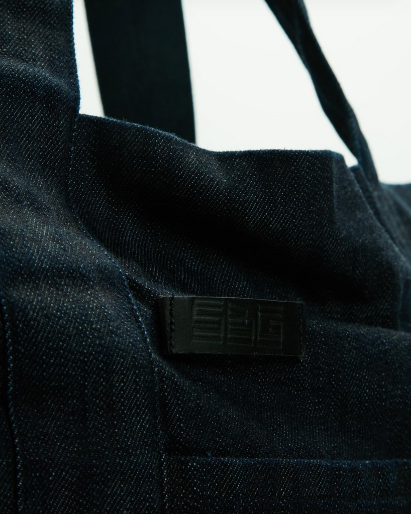 SPHENE - Denim Tote Bag - Raw Indigo